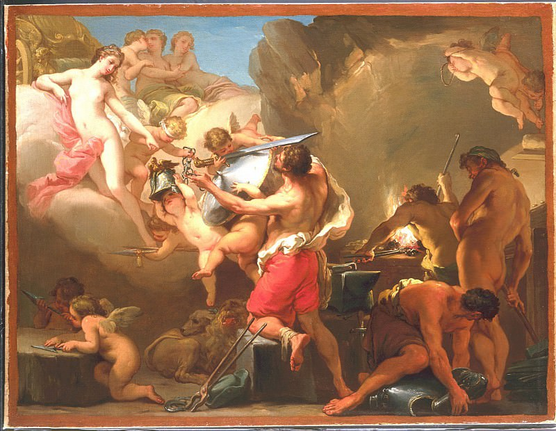 часть 2 - европейского искусства Европейская живопись – ГАЭТАНО ГАНДОЛЬФИ -" Венера в кузнеце Вулкана"