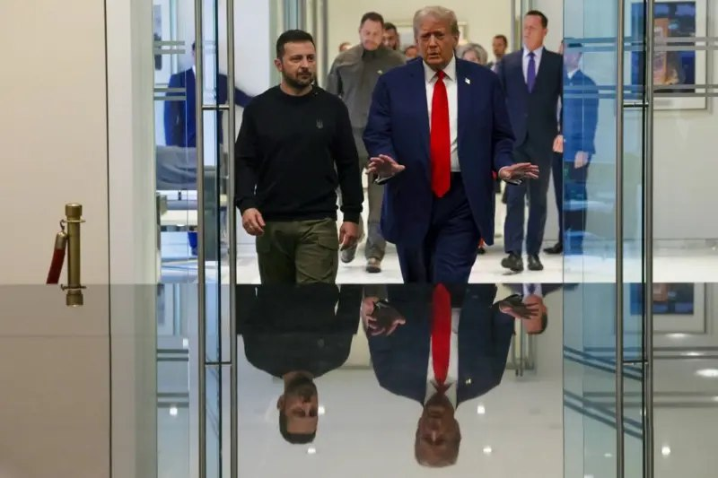 Зеленский встретился с Трампом во время визита в США в сентябре 2024 года — еще до того, как республиканец победил на выборах.