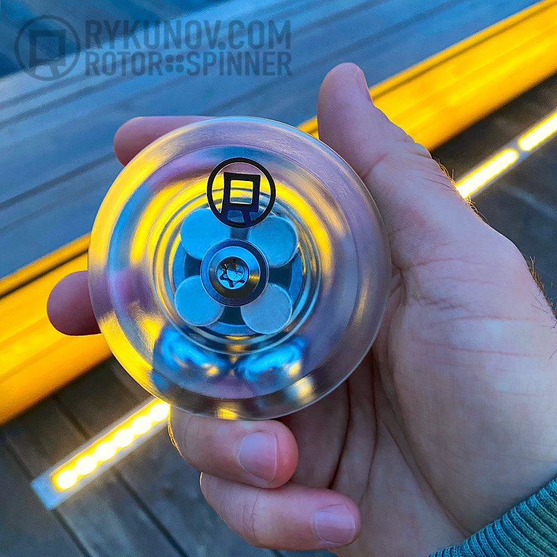 RYKUNOV ROTOR - коллекционный антистресс спиннер для развития моторики кистей рук, снятия напряжения и укрепления связок.