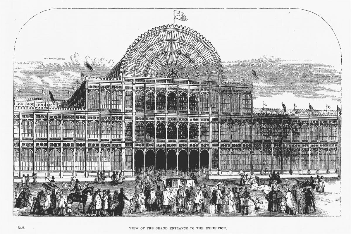 Великая выставка. Лондон. Архитектор Джозеф Пакстон, 1851 год