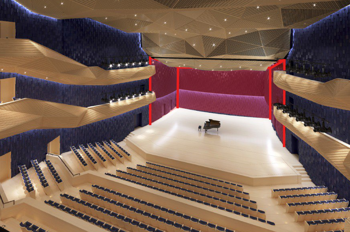 Так будет выглядеть акустическая раковина в интерьере Концертного Центра
