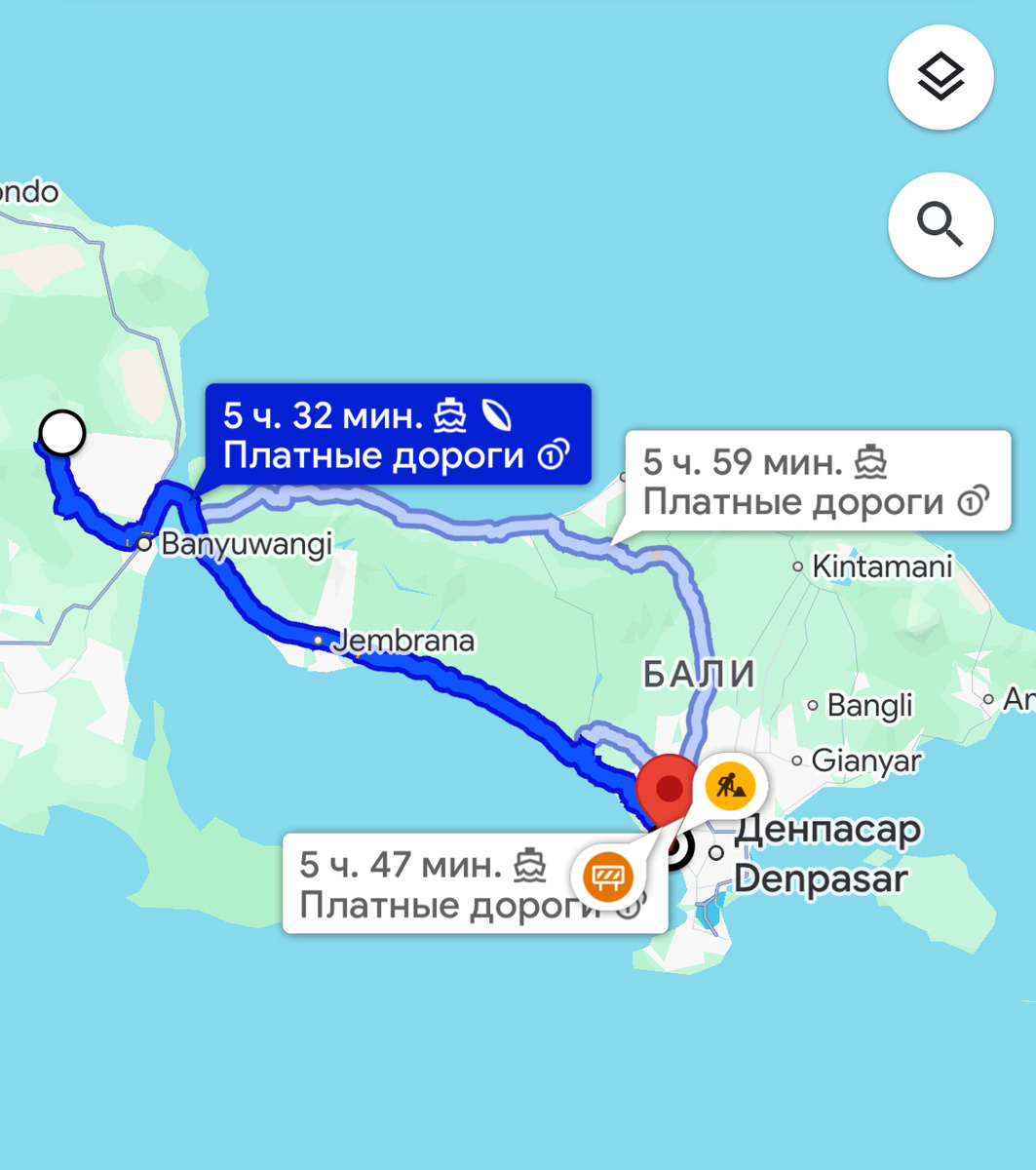 Карты прогнозируют почти 6 часов в одну сторону, но на деле на машине выходит сильно дольше.