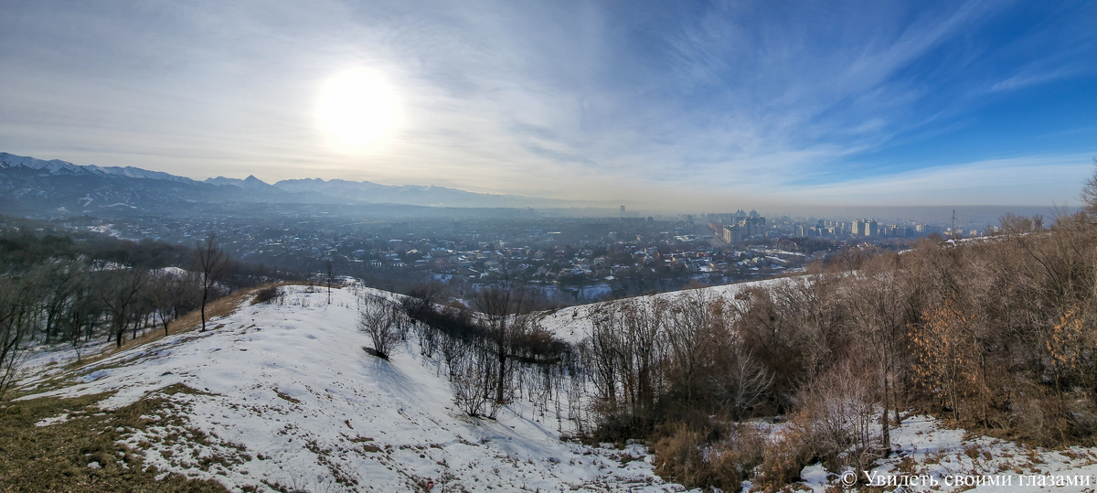 Алматы зимой, Казахстан