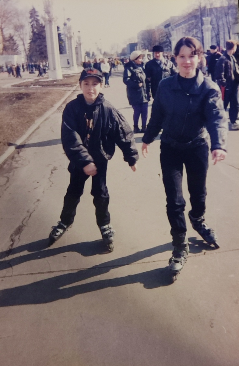 Я с братом. Примерно 1998 год 