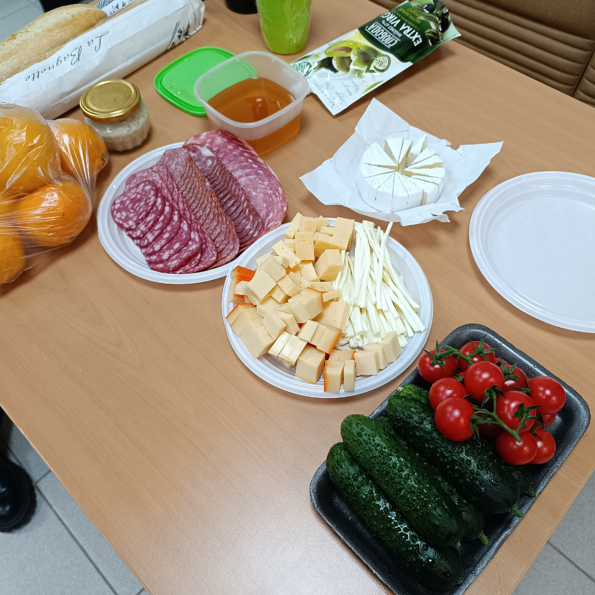 Это был завтрак на работе. У нас так принято последнее время 😅