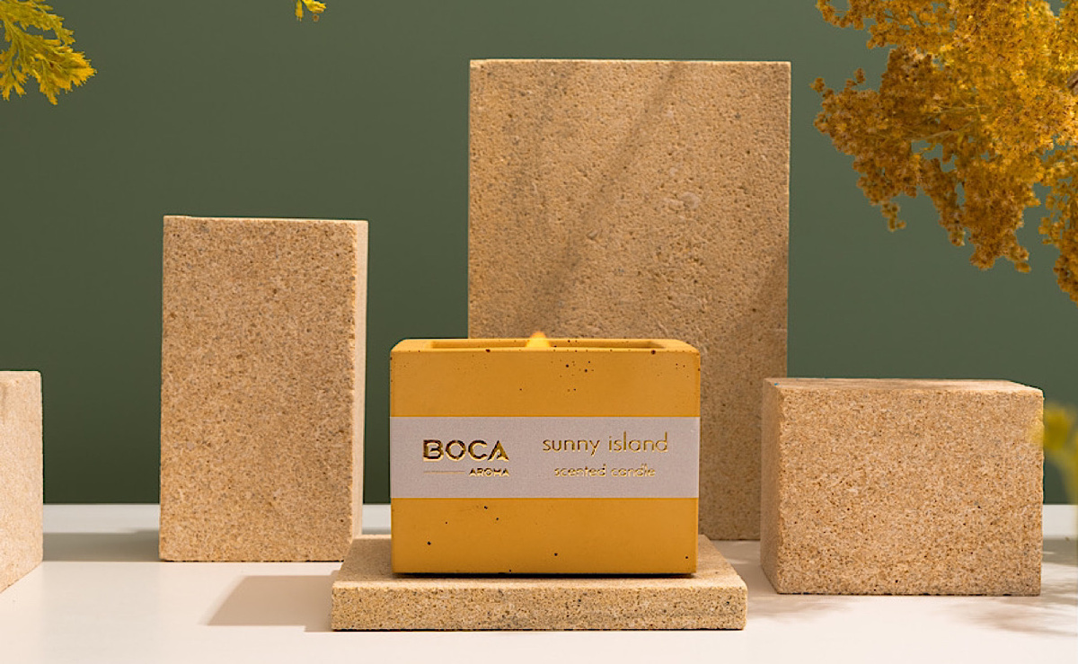 Рис.3. Свеча Concrete "SUNNY ISLAND" от бренда BOCA AROMA