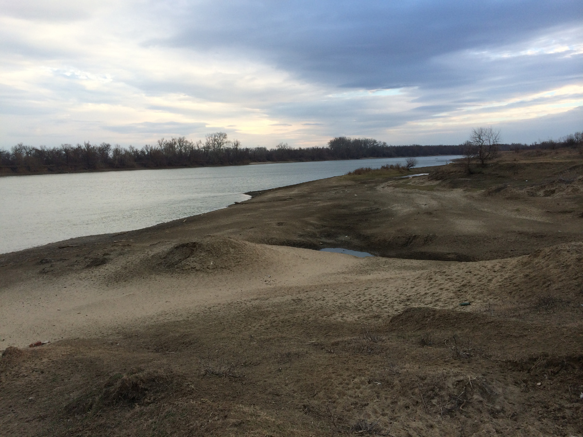 Река Кубань зимой. фото автора