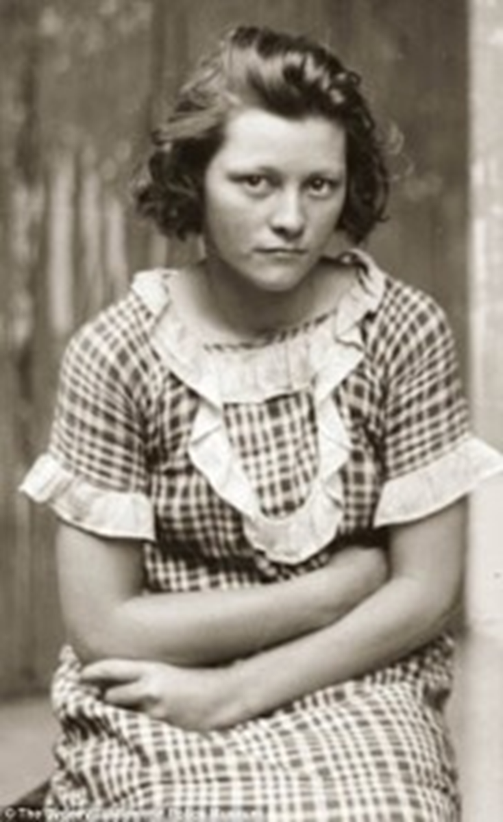 Евгения Фаллени в подростковом возрасте