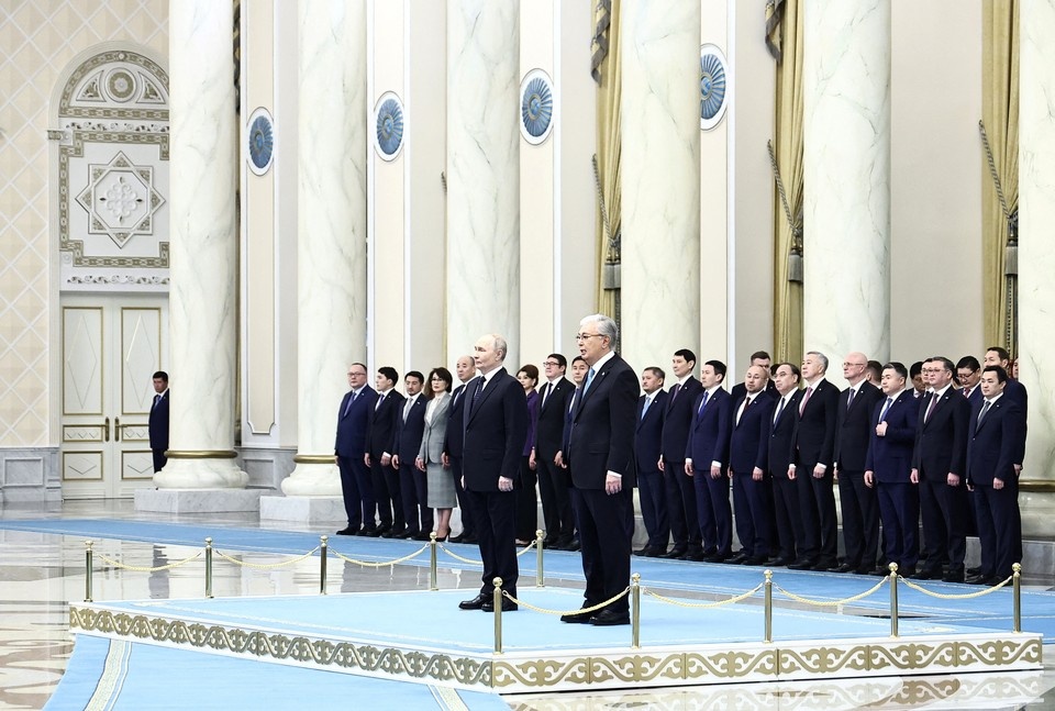    27 ноября президент Владимир Путин провел с государственным визитом в Казахстане REUTERS