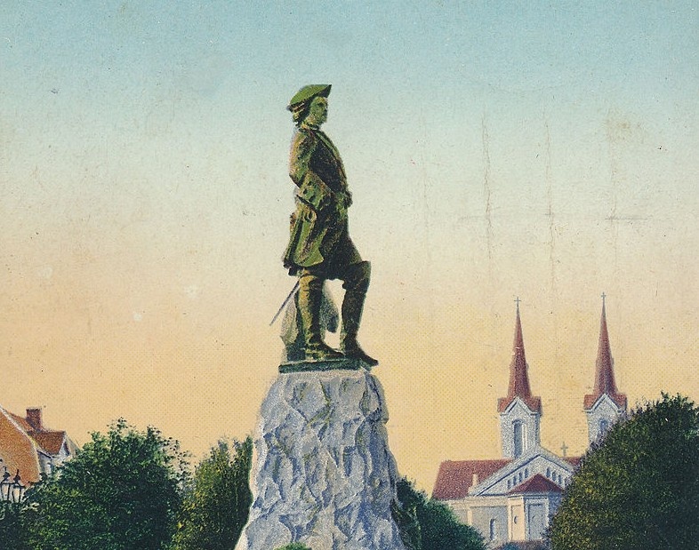 Памятник Петру I в Ревеле. Простоял с 1910 по 1922 годы.