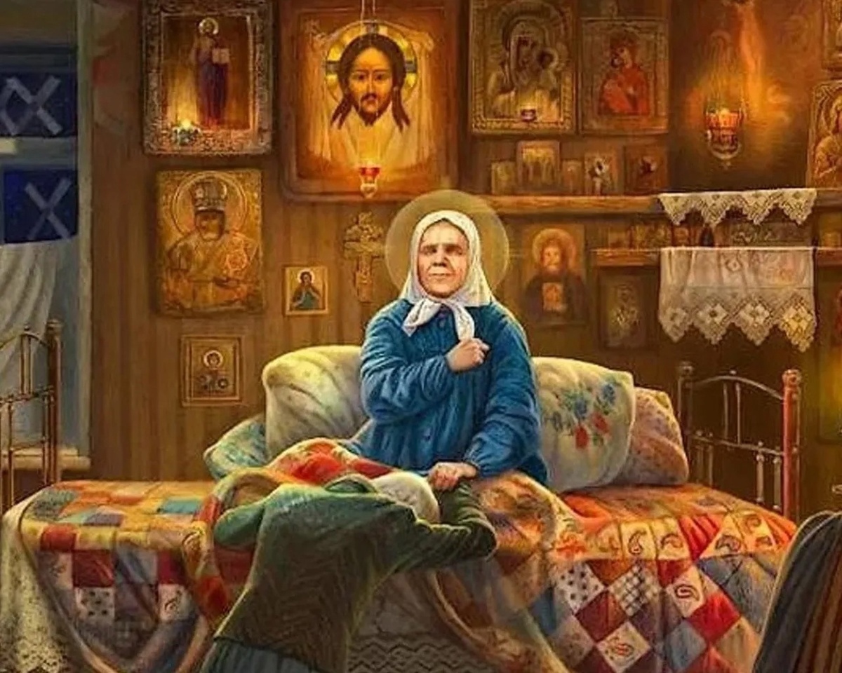 Люди чувствовали и понимали, что св. старирица отмечена Богом. Фото из свободного источника  в Интернете. 