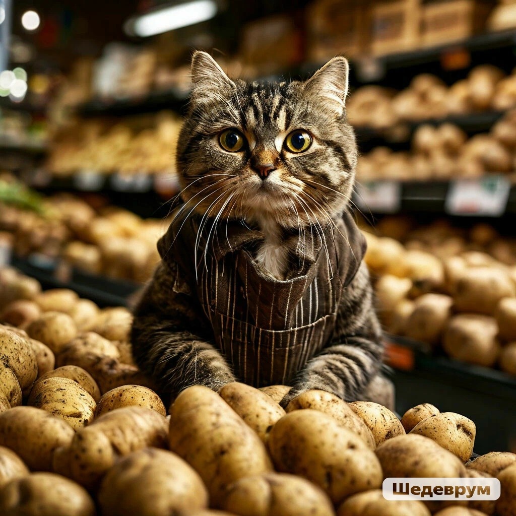 Я расставляю картошку)