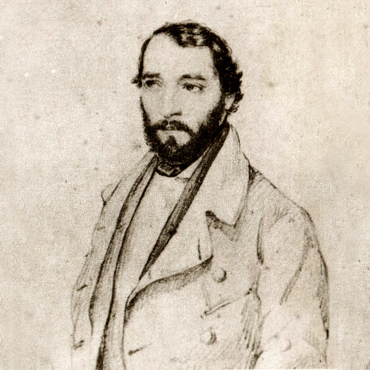 Поэт, прозаик и публицист Димитрие Болинтиняну в молодые годы (Рисунок из открытых источников) 