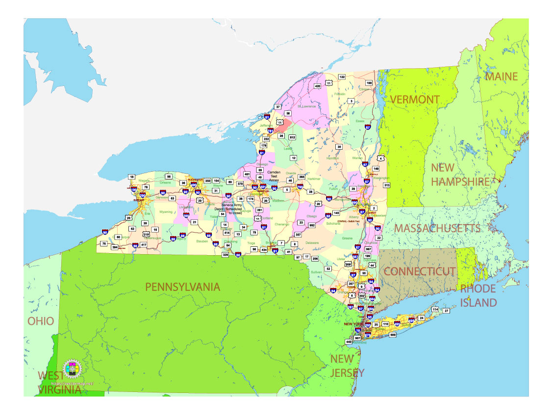 Ьесплатная векторная карта Нью Йорка (привет, МО РФ!)