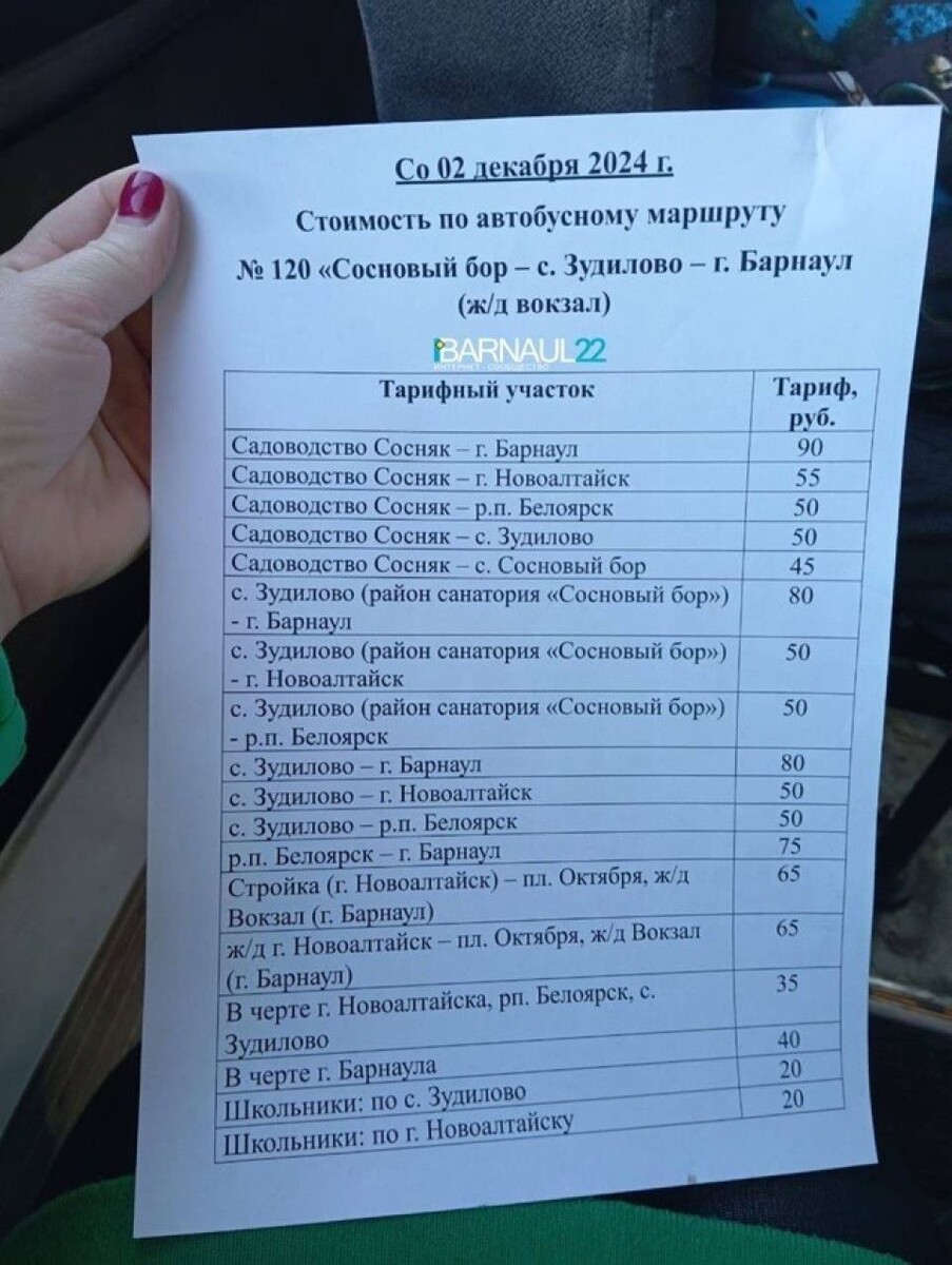    Рост цен на проезд. Источник: vk.com/barneos22