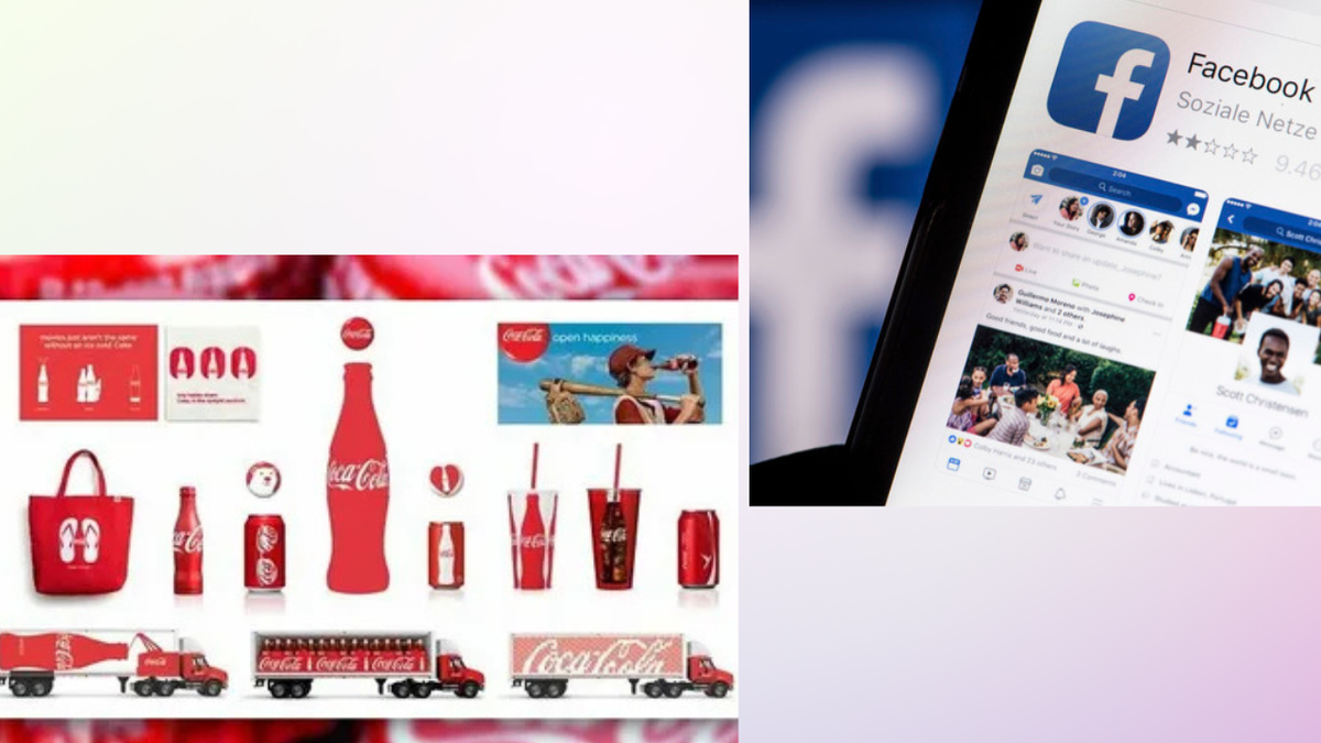 Цветовые концепции Coca-Cola и Facebook