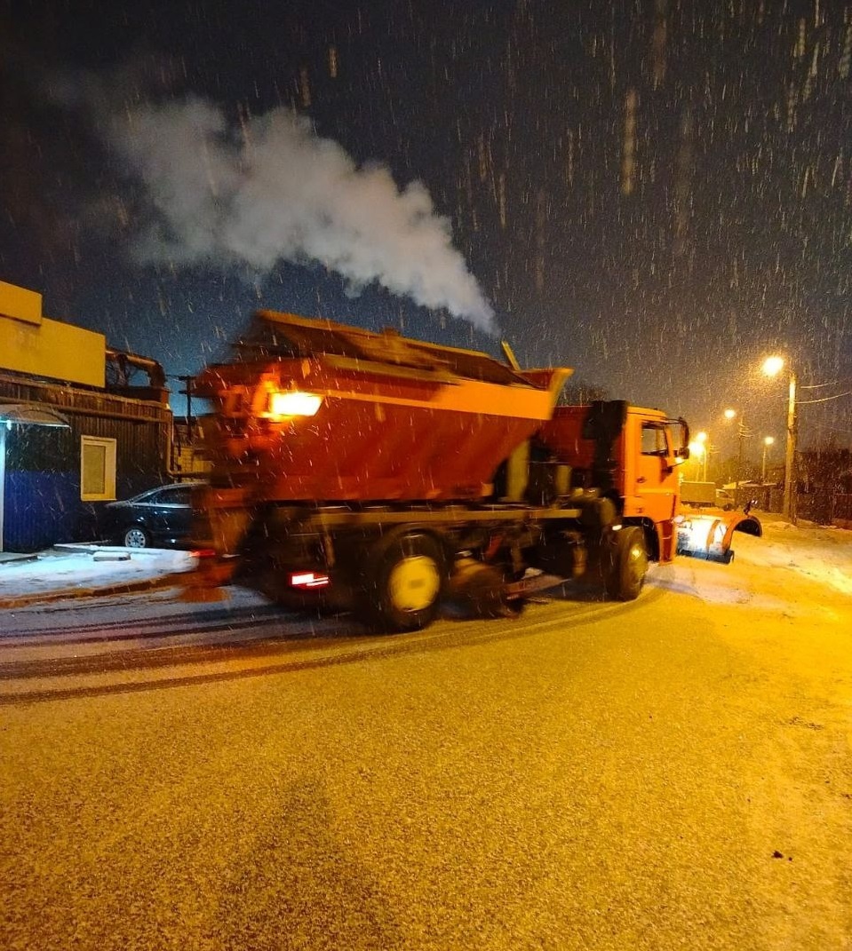Уборка снега в Обнинске