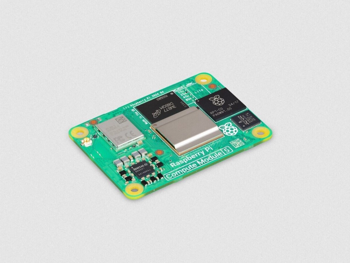    Одноплатник Raspberry Pi Compute Module 5 с чипом Cortex-A76 оценили в $45