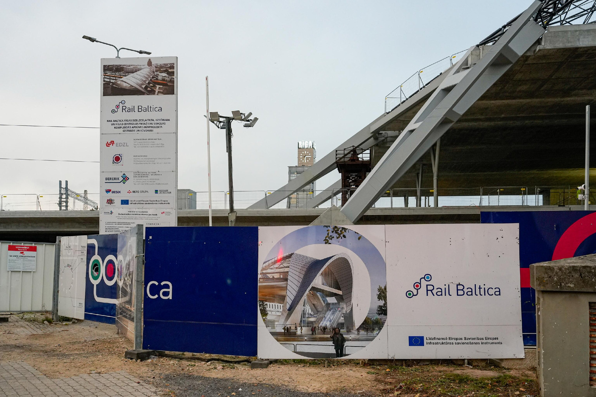 Строительные работы на центральном узл Rail Baltica в Риге © CC BY-SA 2.0 / Saeima / Ieva Ābele