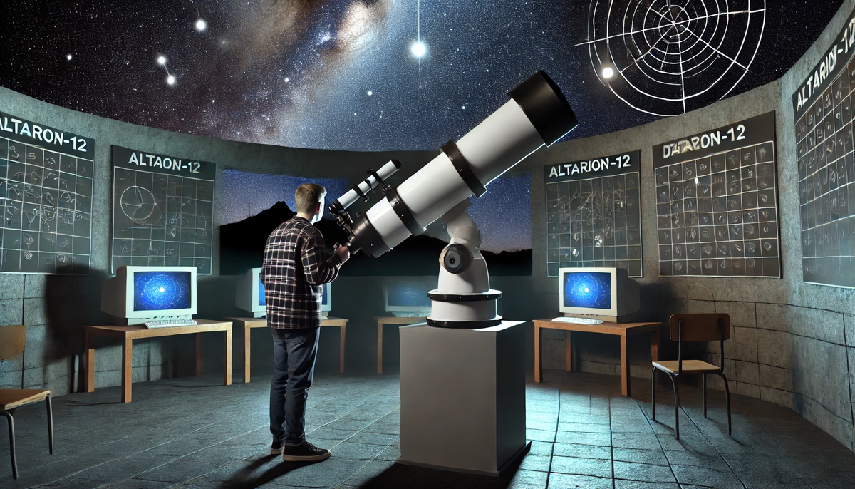 Элинтар наблюдал за звездой Альтарион-12