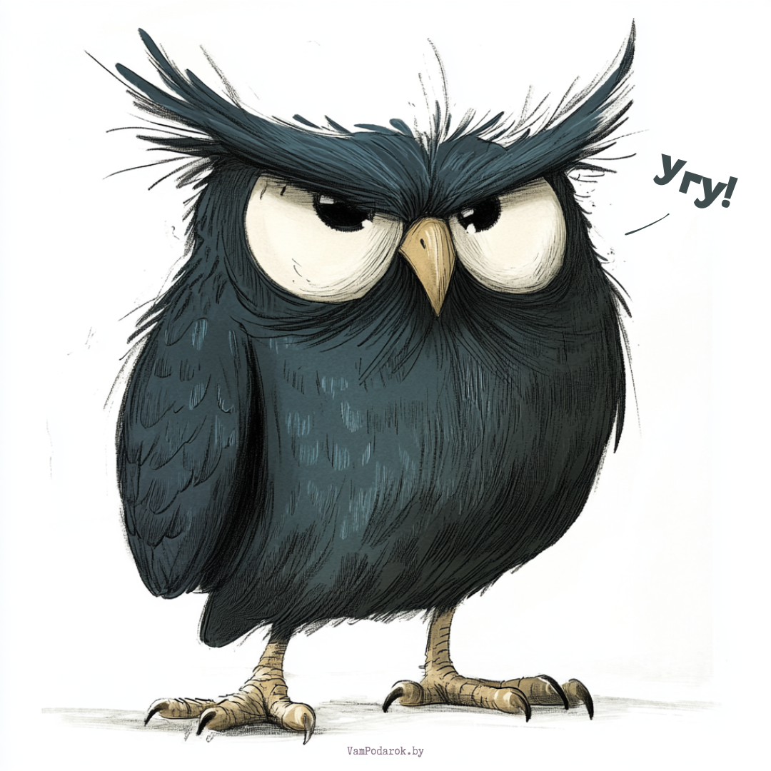 "Праздник угукальщиков" - открытка "Угу!"