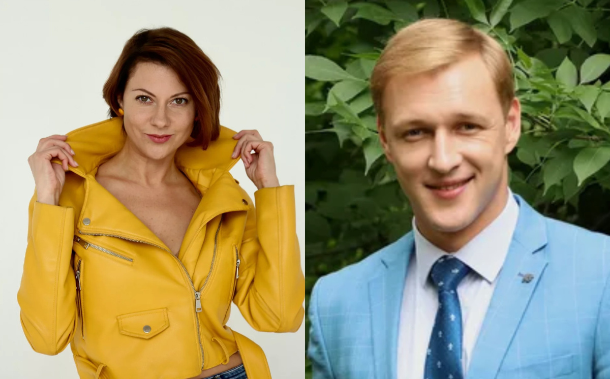 на фото Елизавета Алесандрова и Алексей Красноцветов