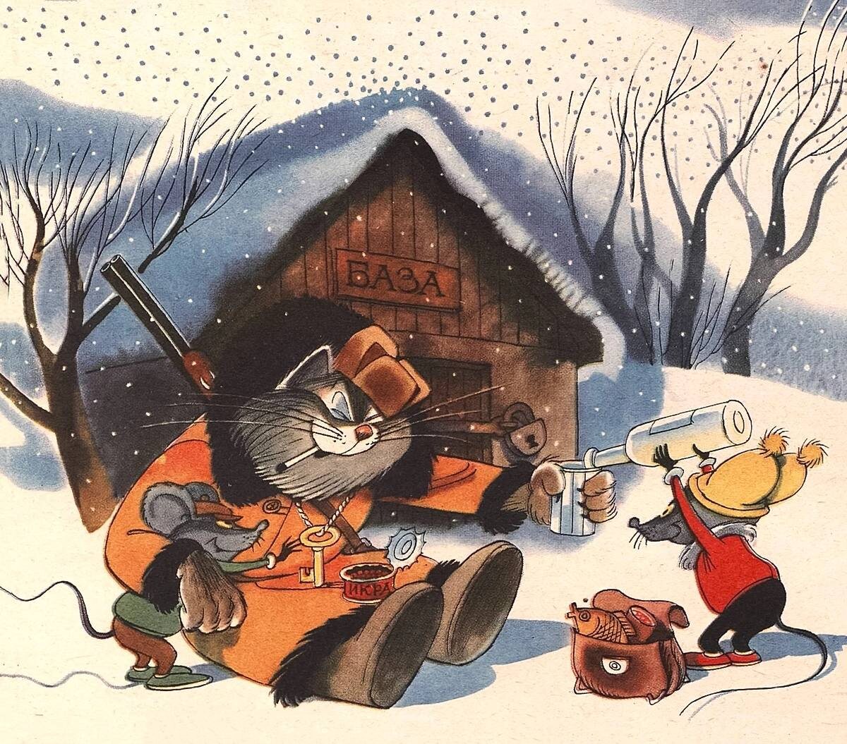 художник В. Чижиков, карикатура из журнала "Крокодил" 1985 года