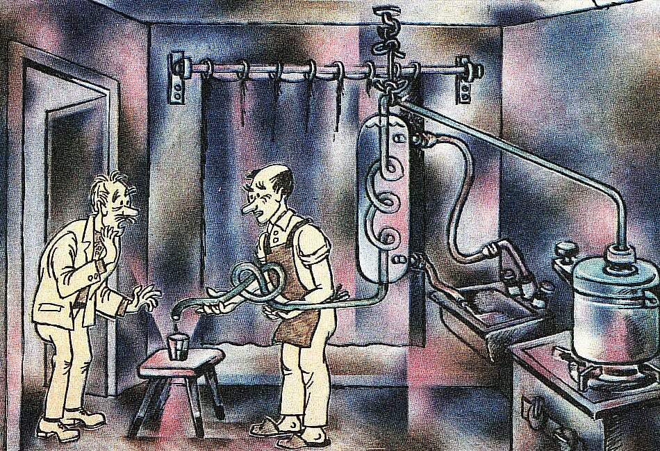 художник И. Норинский, карикатура из журнала "Крокодил" 1961 года