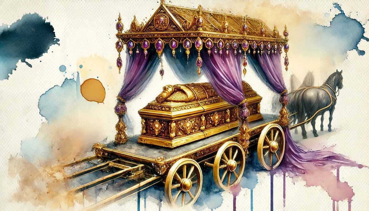 Золотой саркофаг Александра. Условная реконструкция 