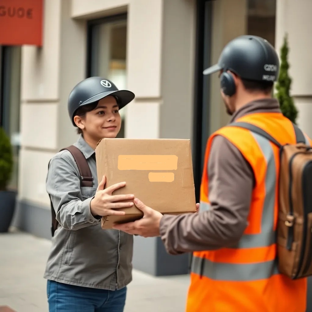 Идеальный момент — радость клиента, когда он получает свою посылку!