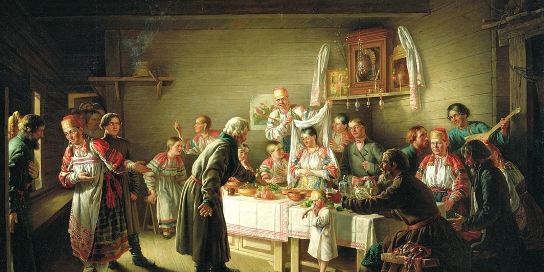 Как русские крестьяне играли свадьбы в 19 веке. Чем угощали молодоженов и гостей на праздничном застолье
