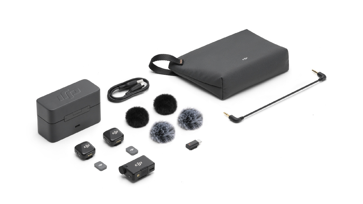 Комплектация DJI Mic Mini (2 TX + 1 RX + Charging Case)
