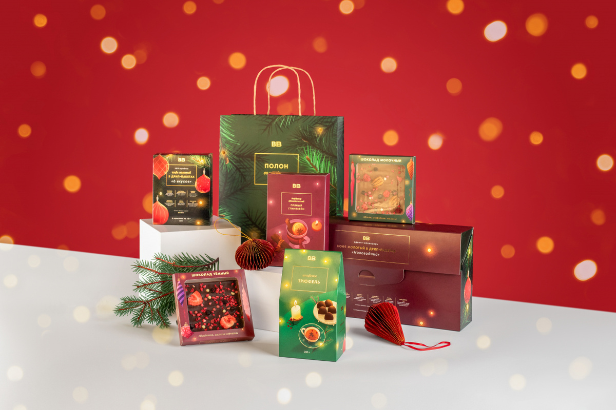 «ВкусВилл» представил новогодние упаковки для создания праздничных наборов  