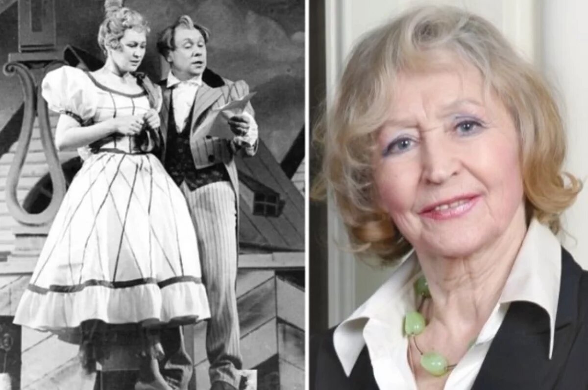    Слева: спектакль «Лев Гурыч Синичкин», режиссёр Н. П. Акимов. Лиза – В. Карпова, Лев Гурыч – Н. Трофимов.