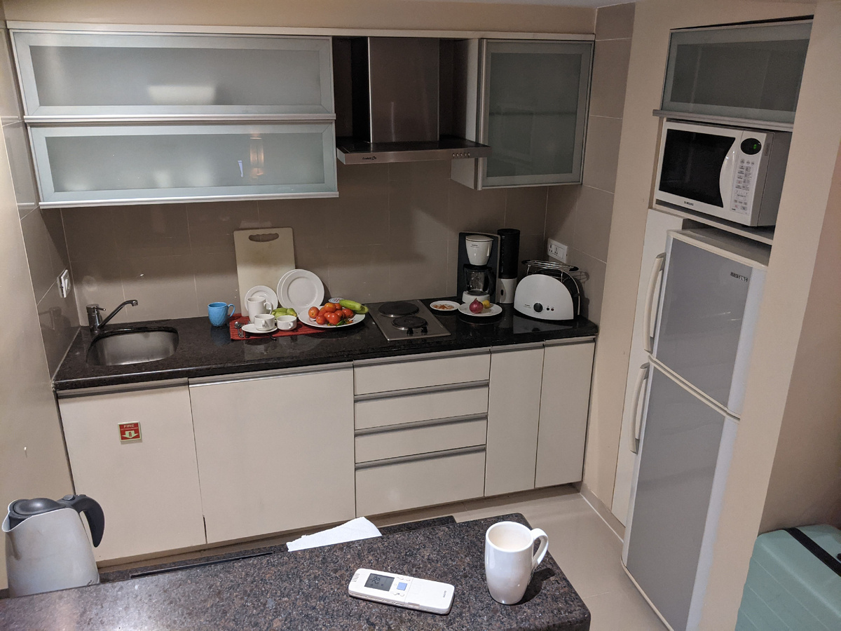 В номере отеля есть мини-кухня