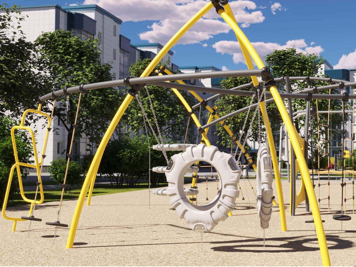 Новая серия детских игровых комплексов «Дуги» от Romana