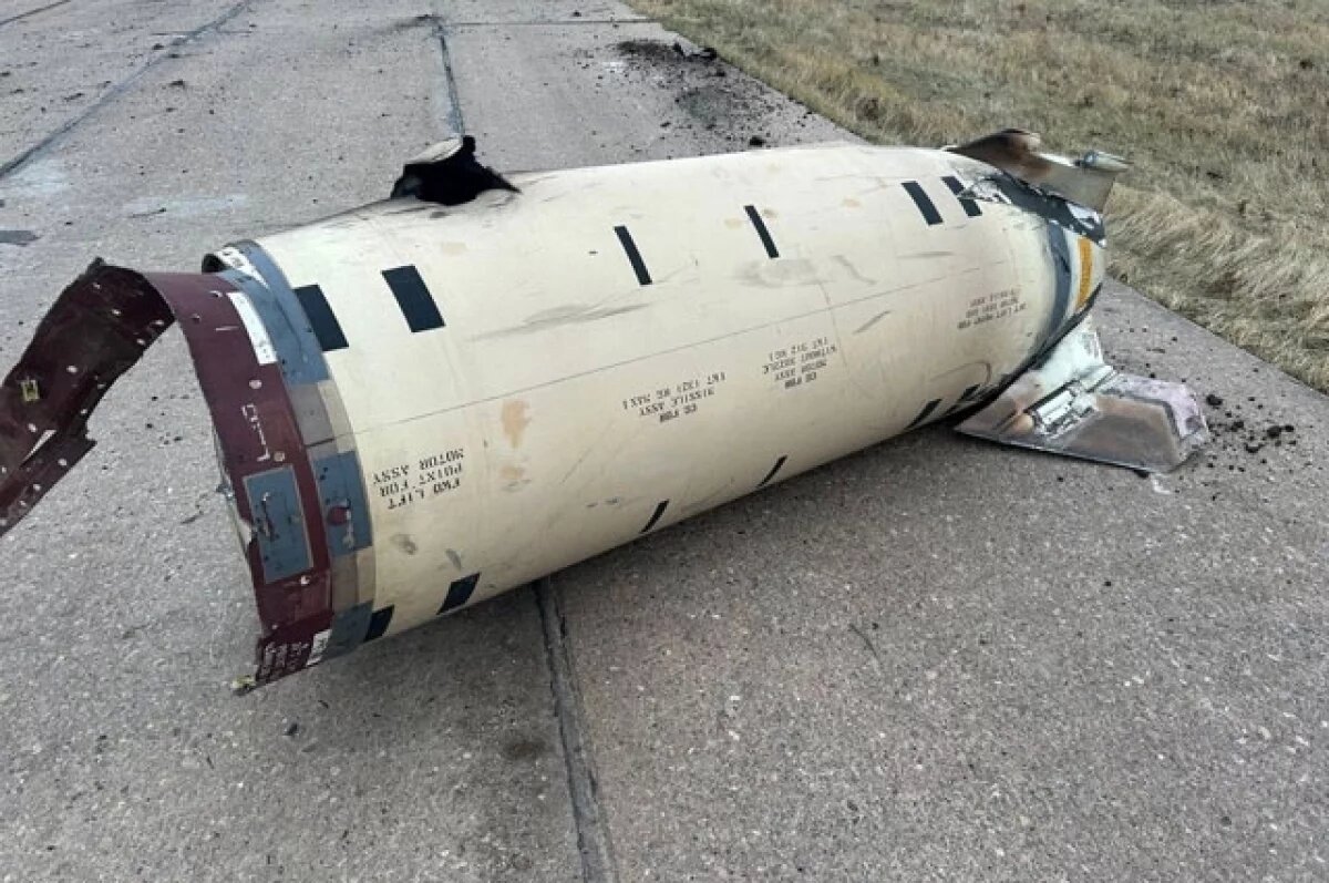    Обломки ракеты ATACMS в Курской области.