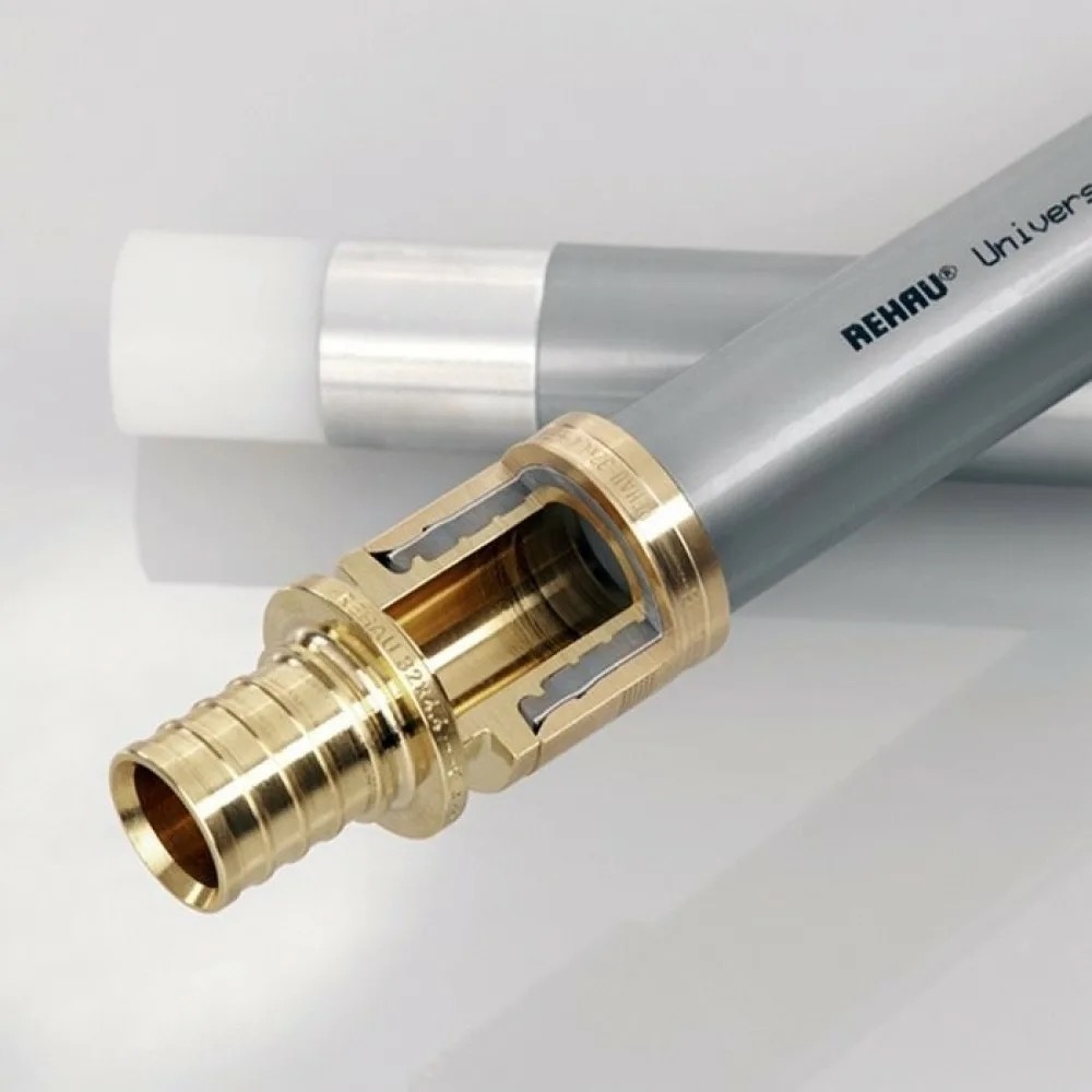 Труба с аксиальным методом соединения в разрезе.