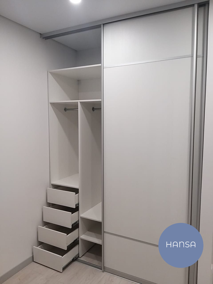 Шкаф купе в спальню по размерам от фирмы Hansa Mebel