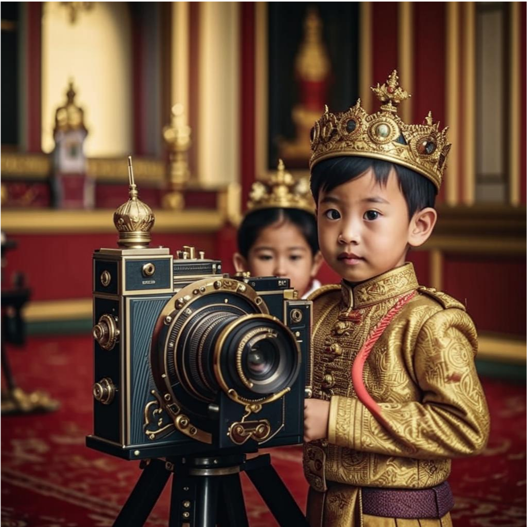 (так ИИ представляет себе детей придворного фотографа Тита)) 