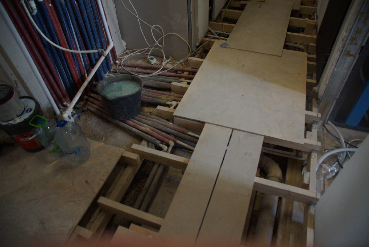 Коммуникации в коммунальной квартире, "нарезанной" на студии