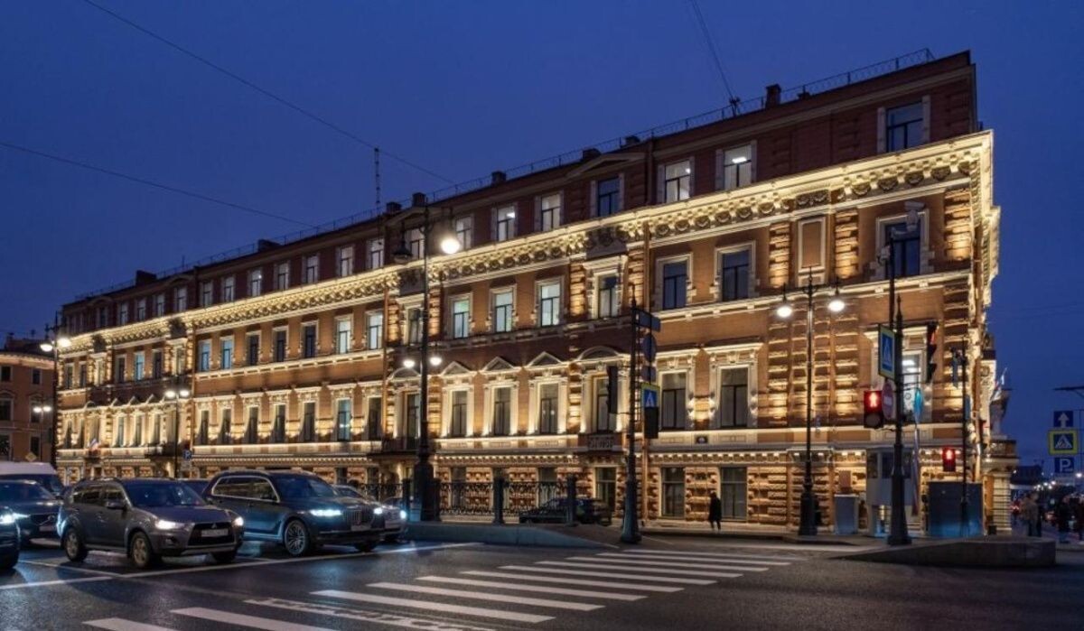     Подсветка дома Кларка. Источник: gov.spb.ru Автор фото: Пресс-служба Администрации Санкт‑Петербурга