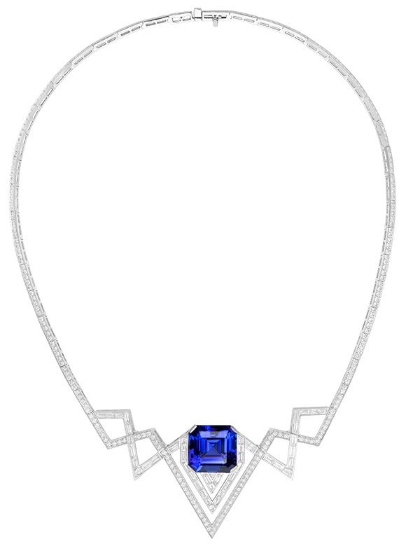 Колье Stephen Webster Lady Stardust из белого золота с бриллиантами и центральным танзанитом