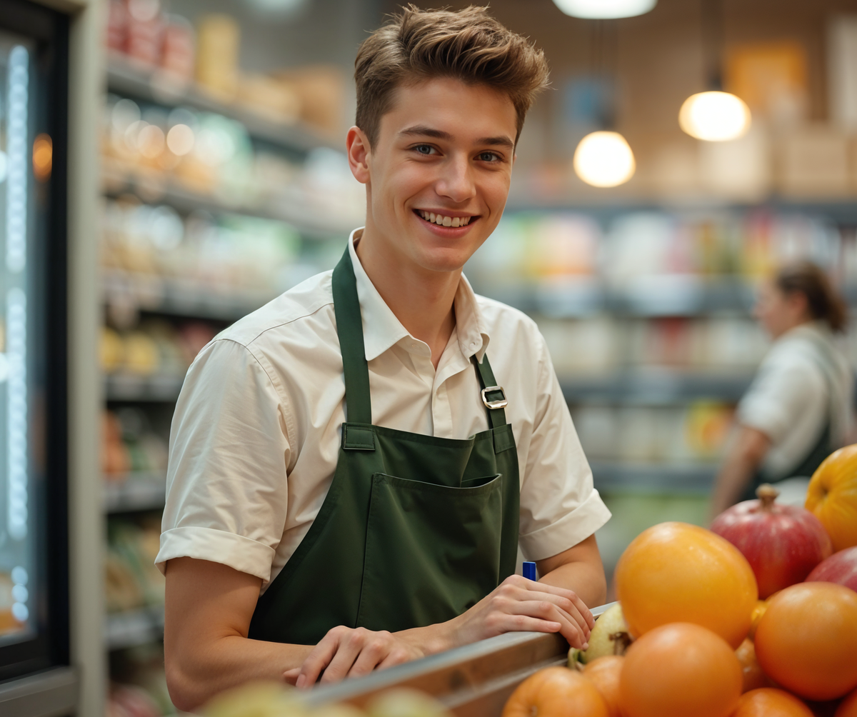 Самозанятый работник торгового зала