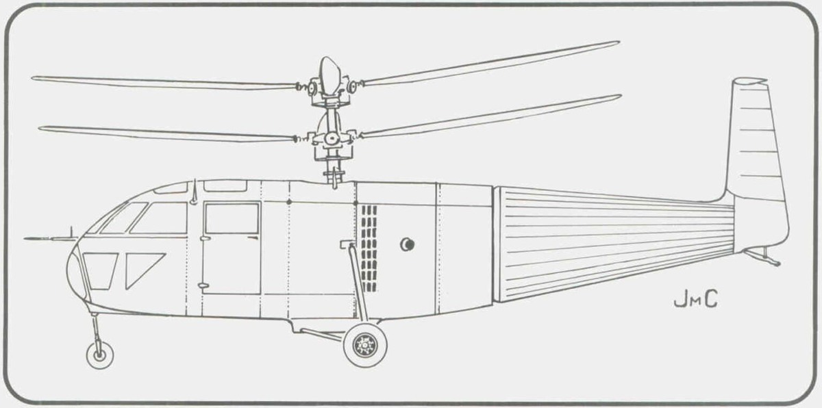 
схема опытного вертолета SFG G 11 E