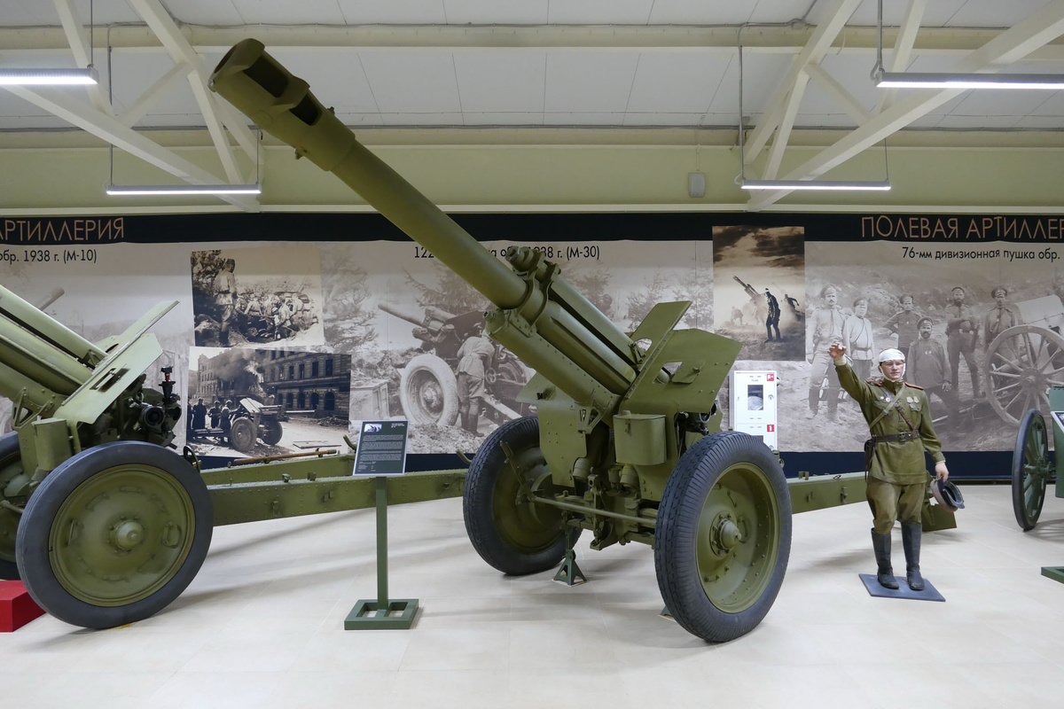 Нынешнее состояние орудие в музее.