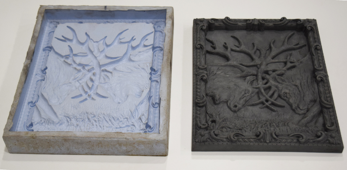 Силиконовые формы идеально подходят для производства изделий со сложным выпуклым геометрическим рисунком.