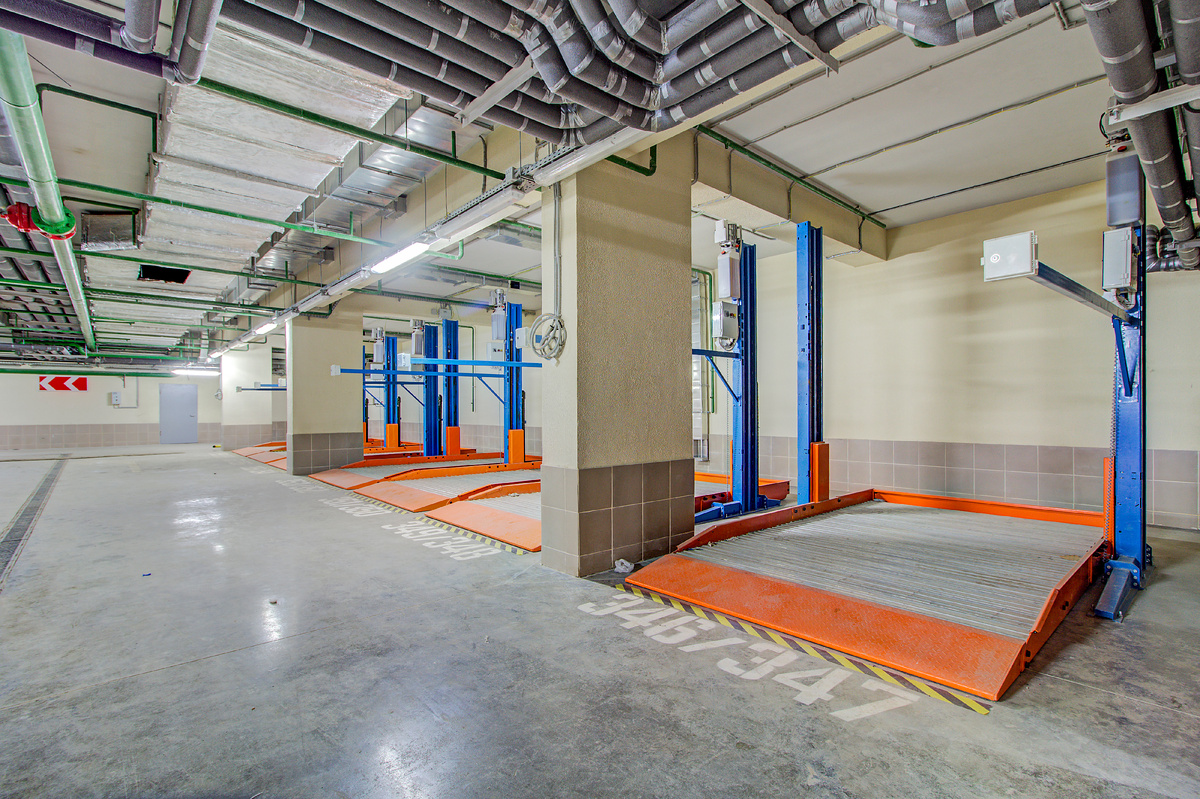 Автоподъемники на парковке. Источник изображения: Studio MDF / www.shutterstock.com/ru 