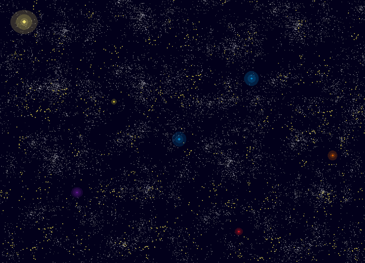 Космическое небо. Вариант 1