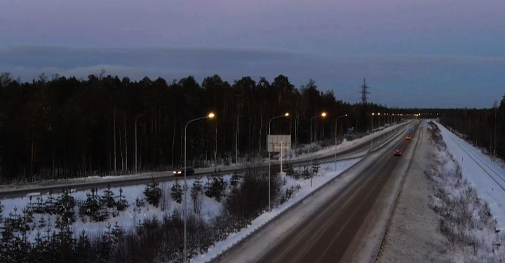    На трассе Югорск — Советский закончились пусконаладочные работы на новой линии электроосвещения
